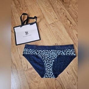 Victoria's Secret Blue Leopard Print Panties